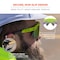 Ergodyne AEGR-AFASM, Safety Glasses, Anti-Scratch & Fog-Off+, Purple Mirror Lens, Lime Frame, Half-Frame AEGR-AFASM - alternate 3